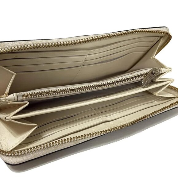 Auth COACH - 53903 White Leather Long Wallet - Picture 3 of 5